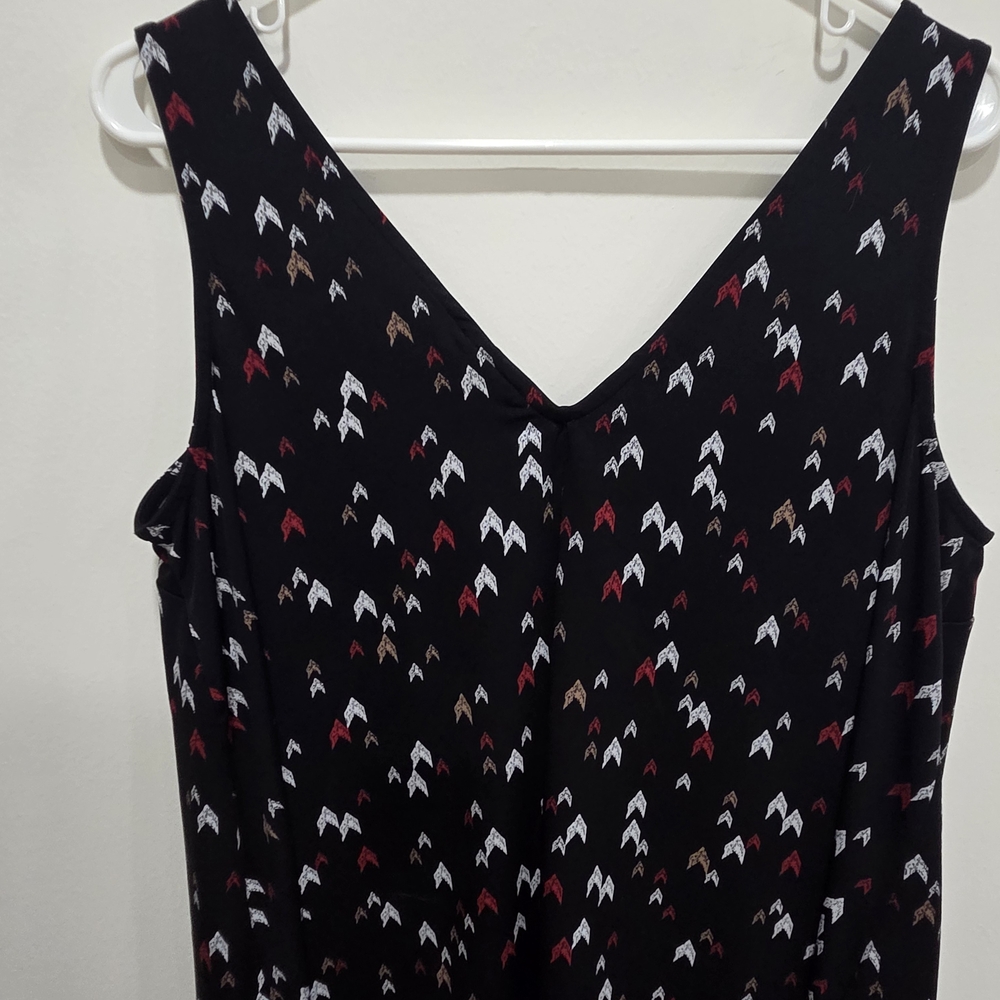 Torrid Black Dress with Geometric Pattern